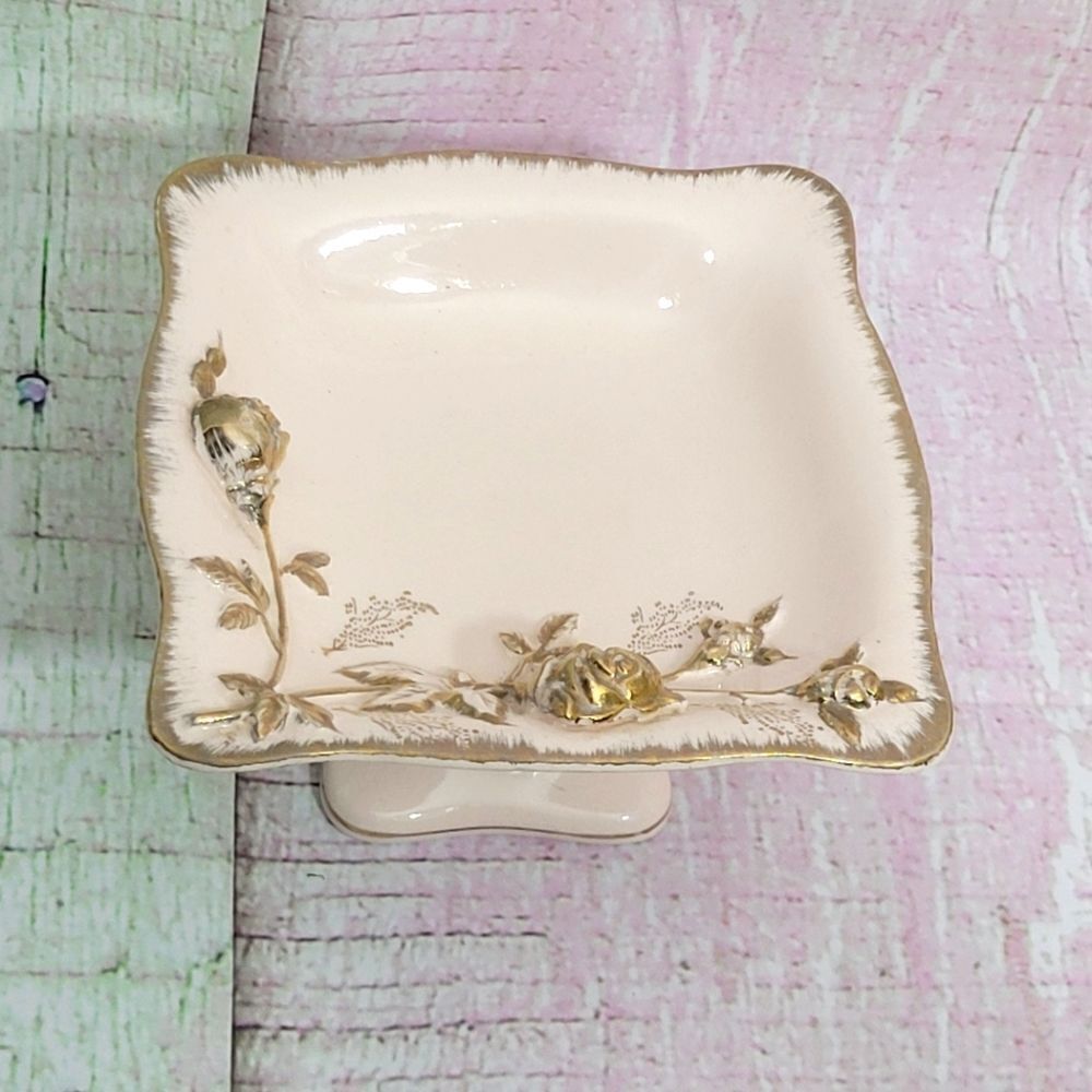 Rare Royal Sealy Pedestal Rose Bowl‎